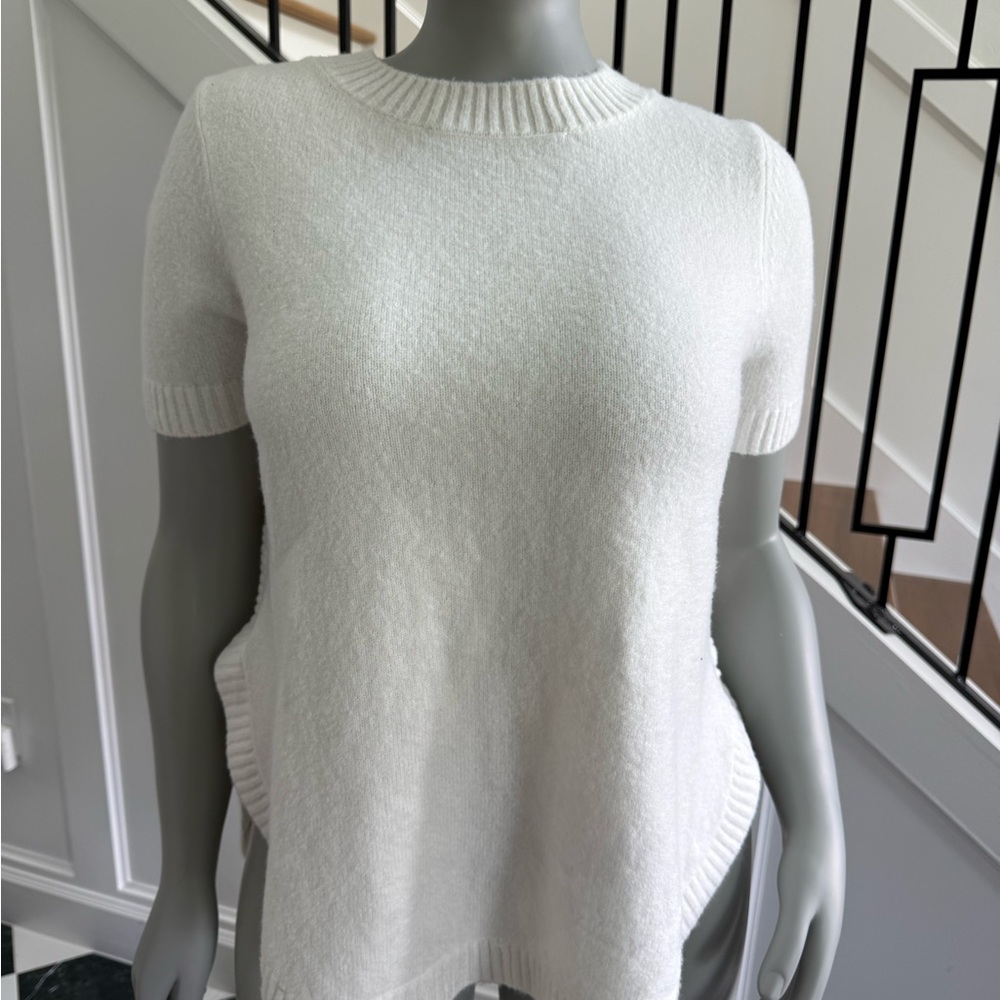 Anthropologie Cream Crew Neck Sweater